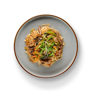 Udon with beef