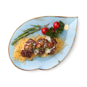 Medallions in a creamy sauce
