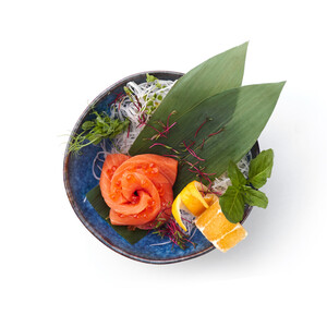 Salmon sashimi
