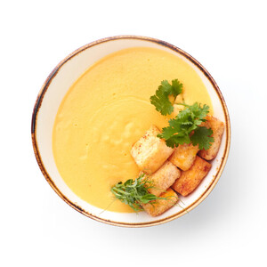 Creamy salmon soup