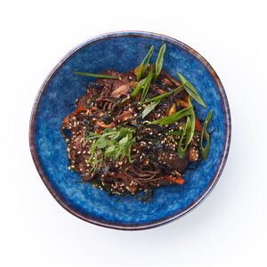 Buckwheat noodles with beef